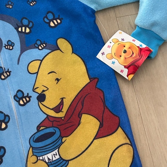 Vintage Disney Winnie the Pooh Blue Kids One Piece - Picture 2 of 3